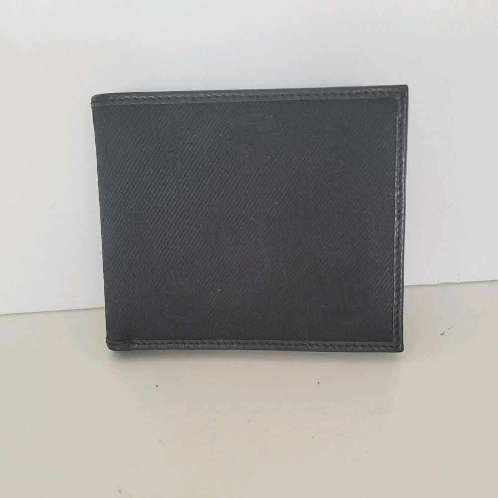 Hunting World Designer Olive Black Wallet Italian Canvas Leather‎ Quality New